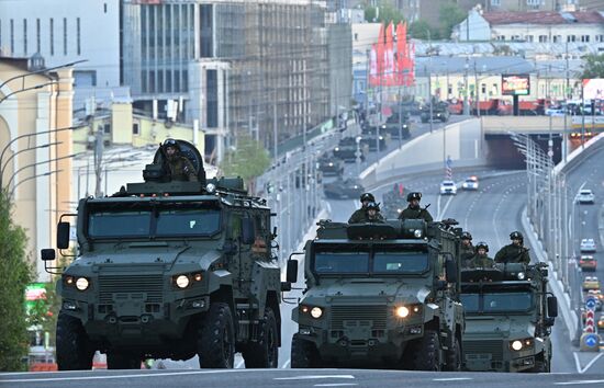 Russia WWII Victory Parade Rehearsal