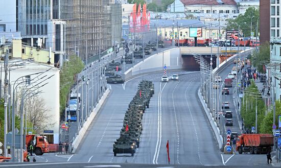 Russia WWII Victory Parade Rehearsal