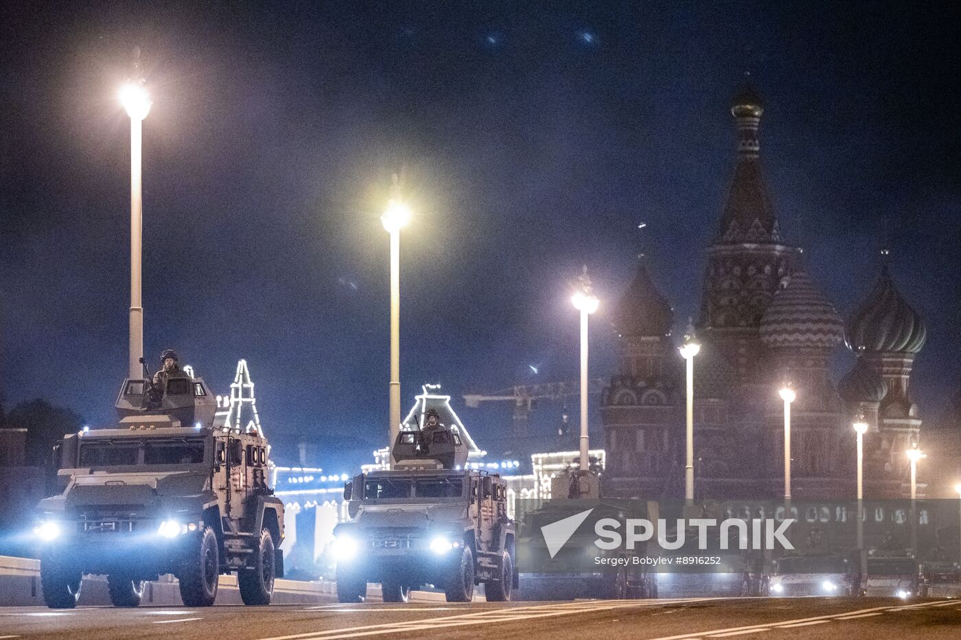 Russia WWII Victory Parade Rehearsal