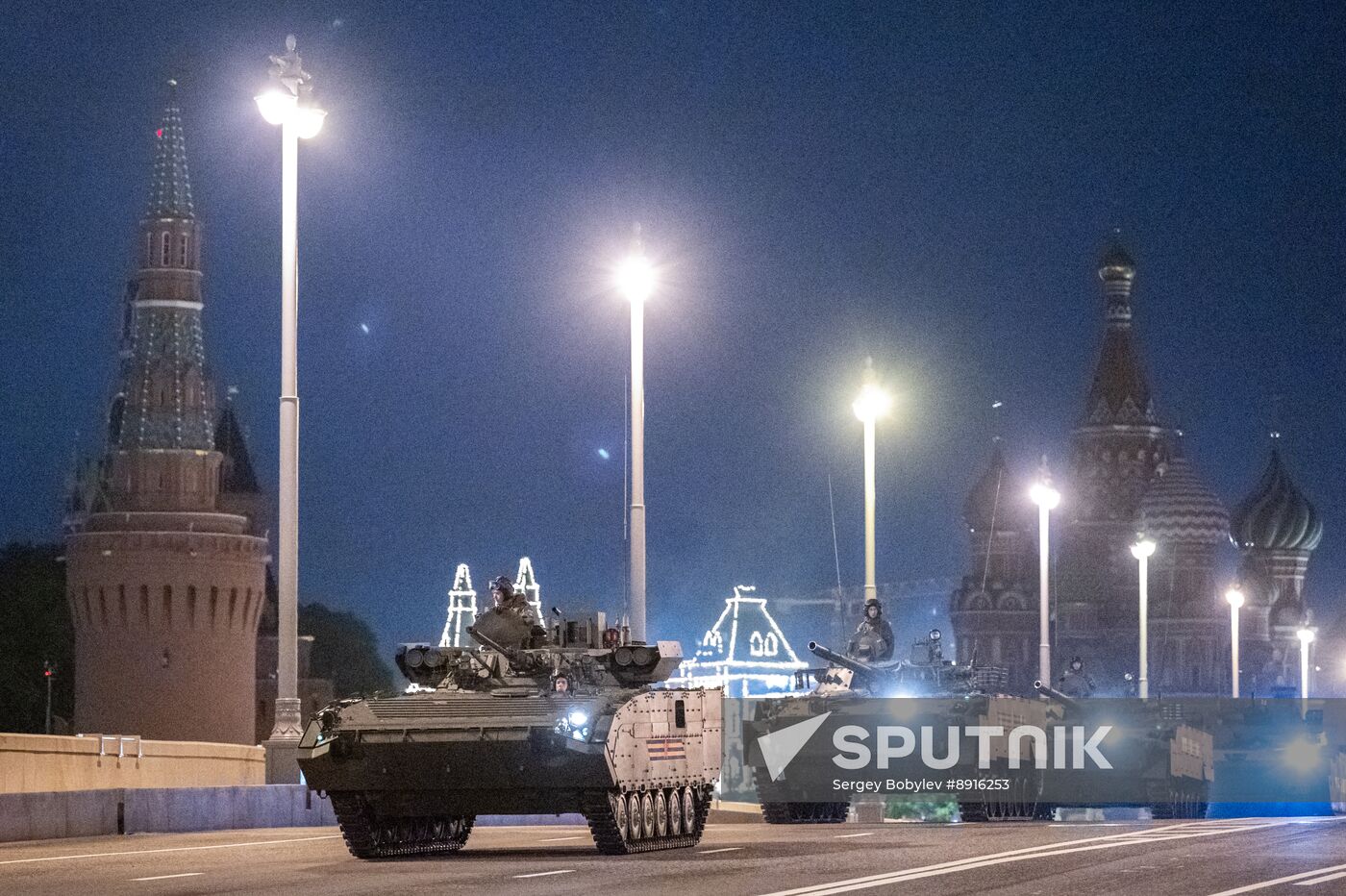 Russia WWII Victory Parade Rehearsal