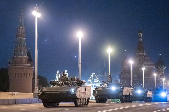 Russia WWII Victory Parade Rehearsal