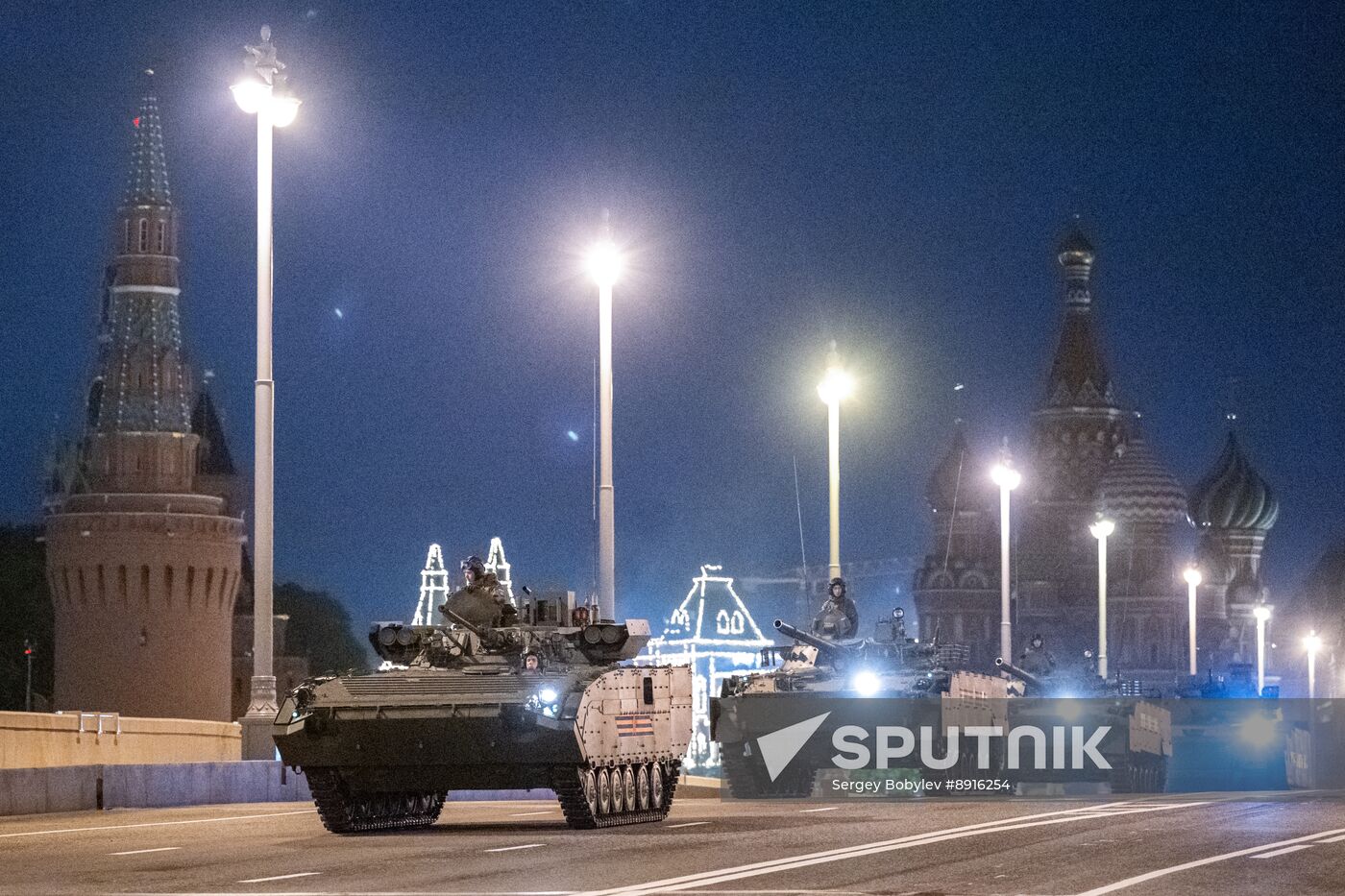 Russia WWII Victory Parade Rehearsal