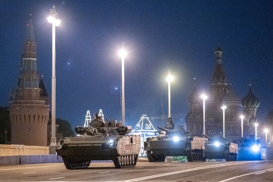 Russia WWII Victory Parade Rehearsal