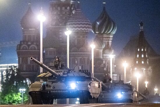 Russia WWII Victory Parade Rehearsal
