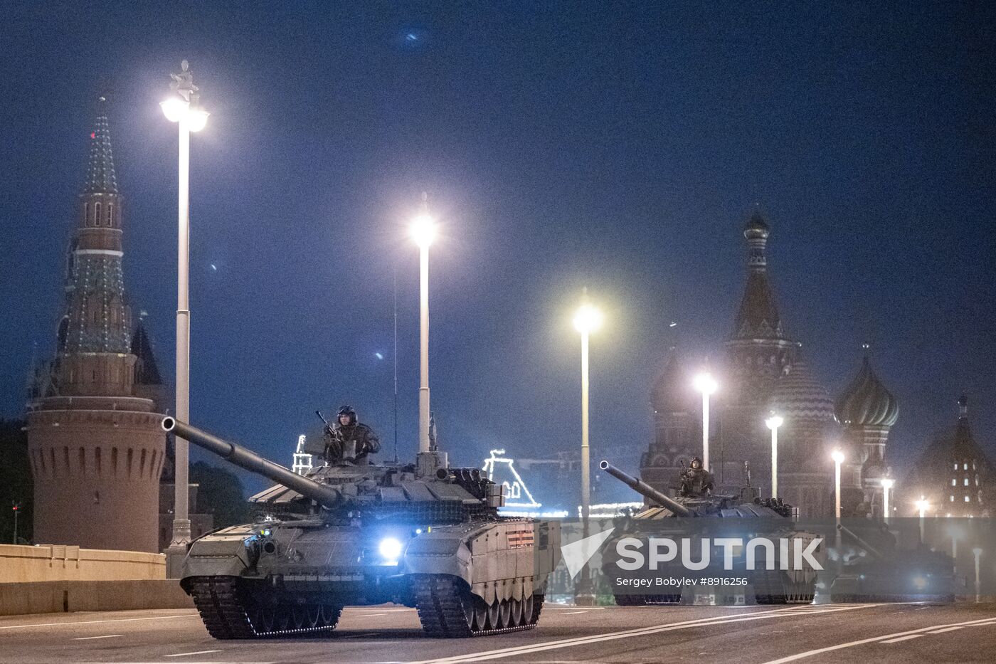 Russia WWII Victory Parade Rehearsal