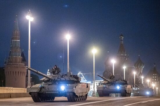 Russia WWII Victory Parade Rehearsal