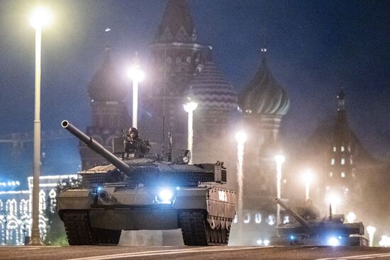 Russia WWII Victory Parade Rehearsal