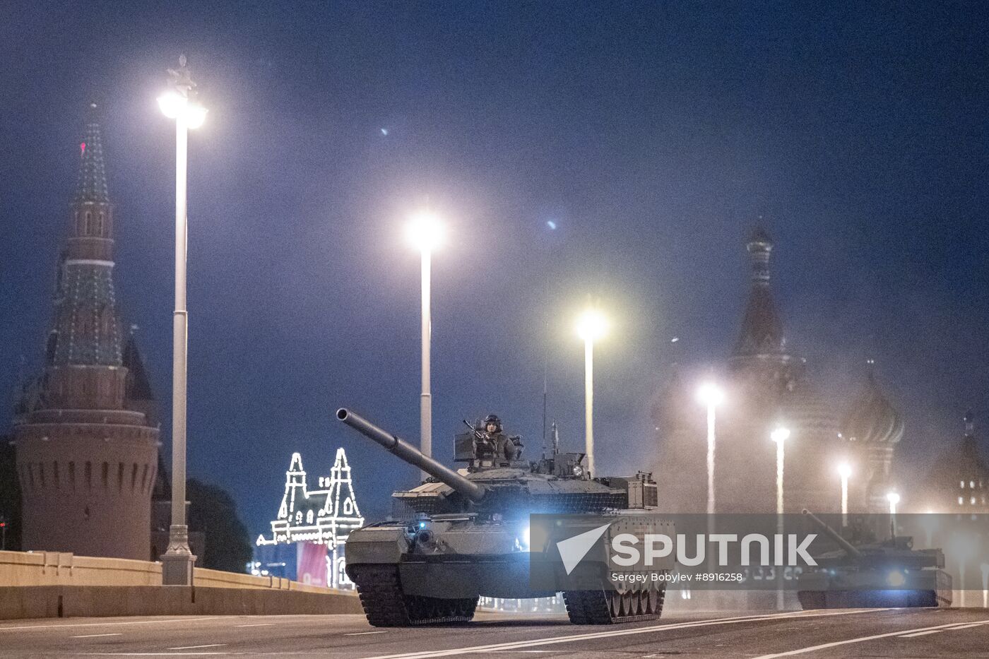Russia WWII Victory Parade Rehearsal