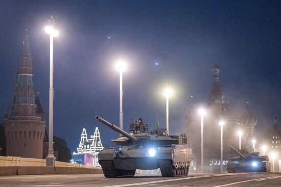 Russia WWII Victory Parade Rehearsal