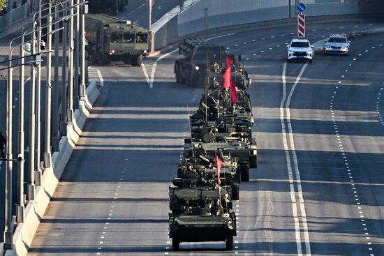 Russia WWII Victory Parade Rehearsal