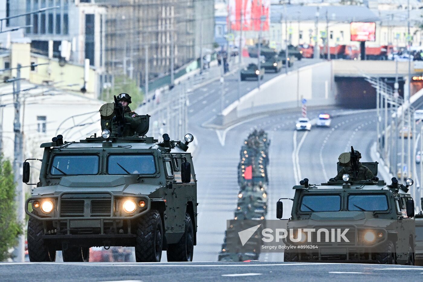 Russia WWII Victory Parade Rehearsal