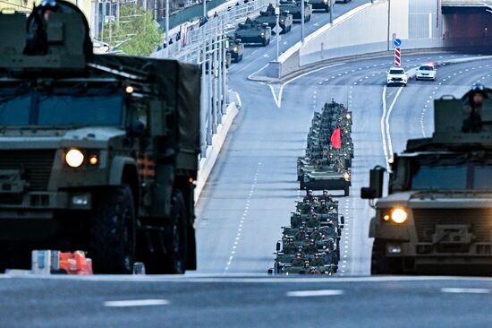 Russia WWII Victory Parade Rehearsal