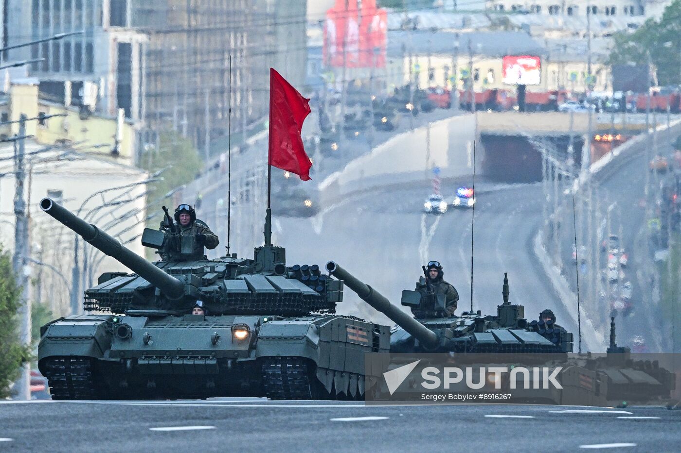 Russia WWII Victory Parade Rehearsal
