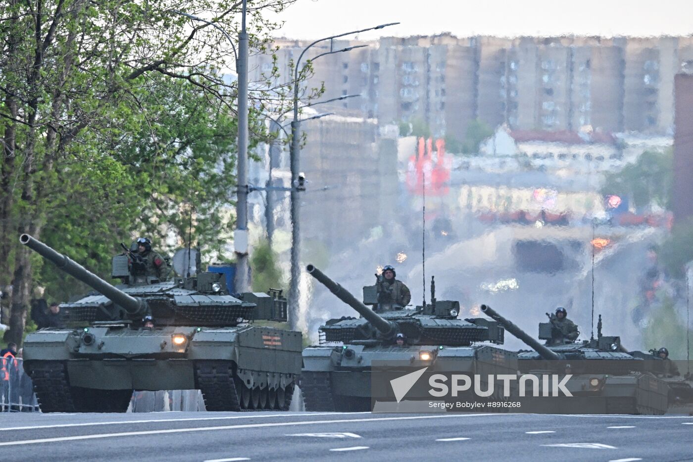 Russia WWII Victory Parade Rehearsal