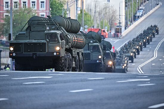 Russia WWII Victory Parade Rehearsal