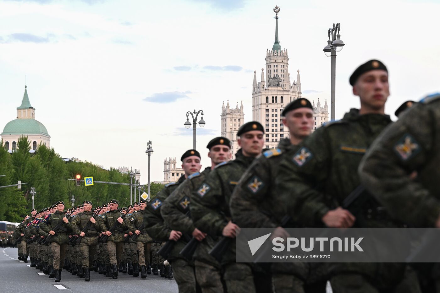 Russia WWII Victory Parade Rehearsal