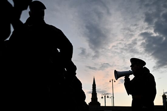 Russia WWII Victory Parade Rehearsal