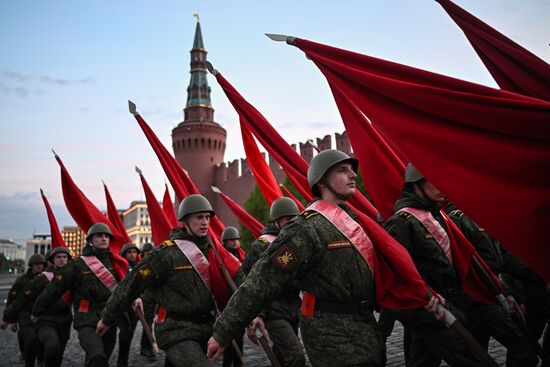Russia WWII Victory Parade Rehearsal