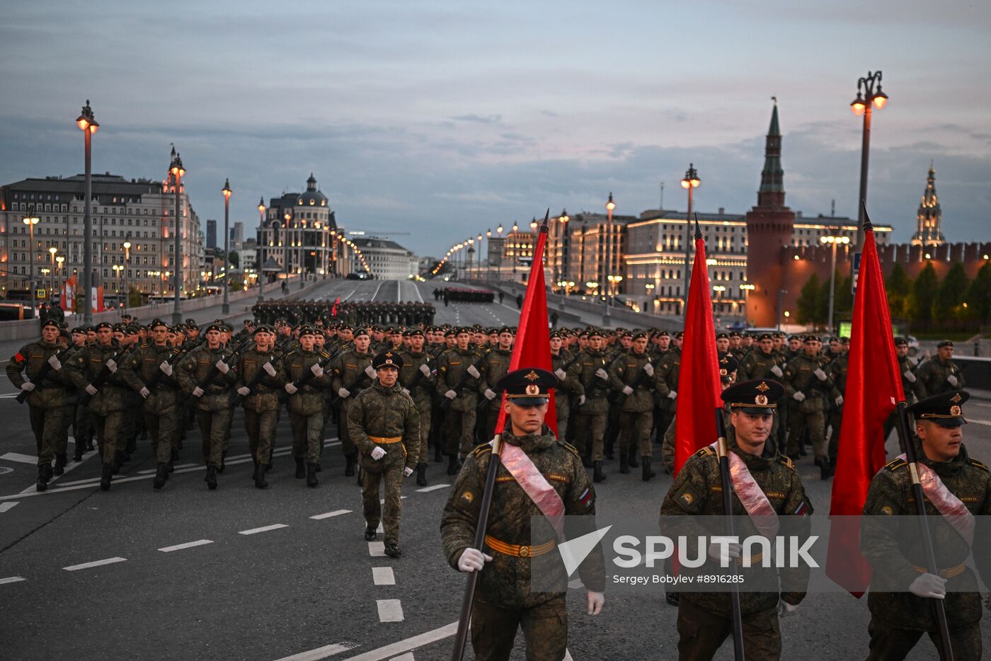 Russia WWII Victory Parade Rehearsal