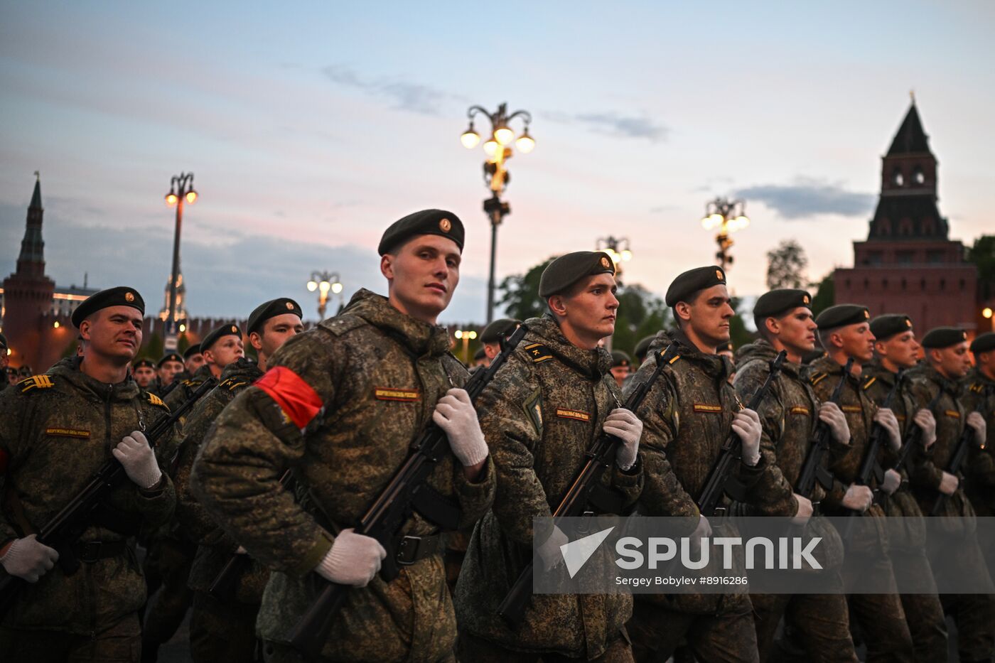 Russia WWII Victory Parade Rehearsal