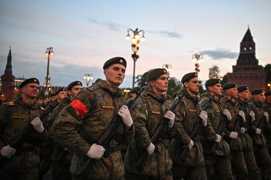 Russia WWII Victory Parade Rehearsal