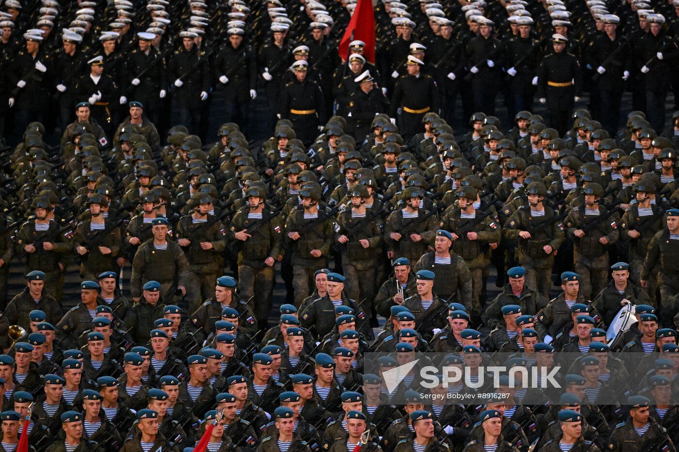 Russia WWII Victory Parade Rehearsal