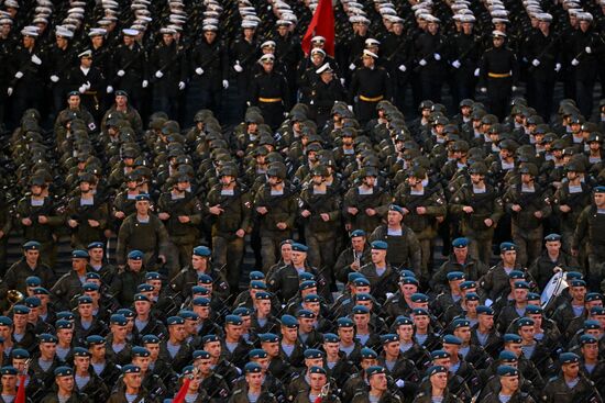 Russia WWII Victory Parade Rehearsal
