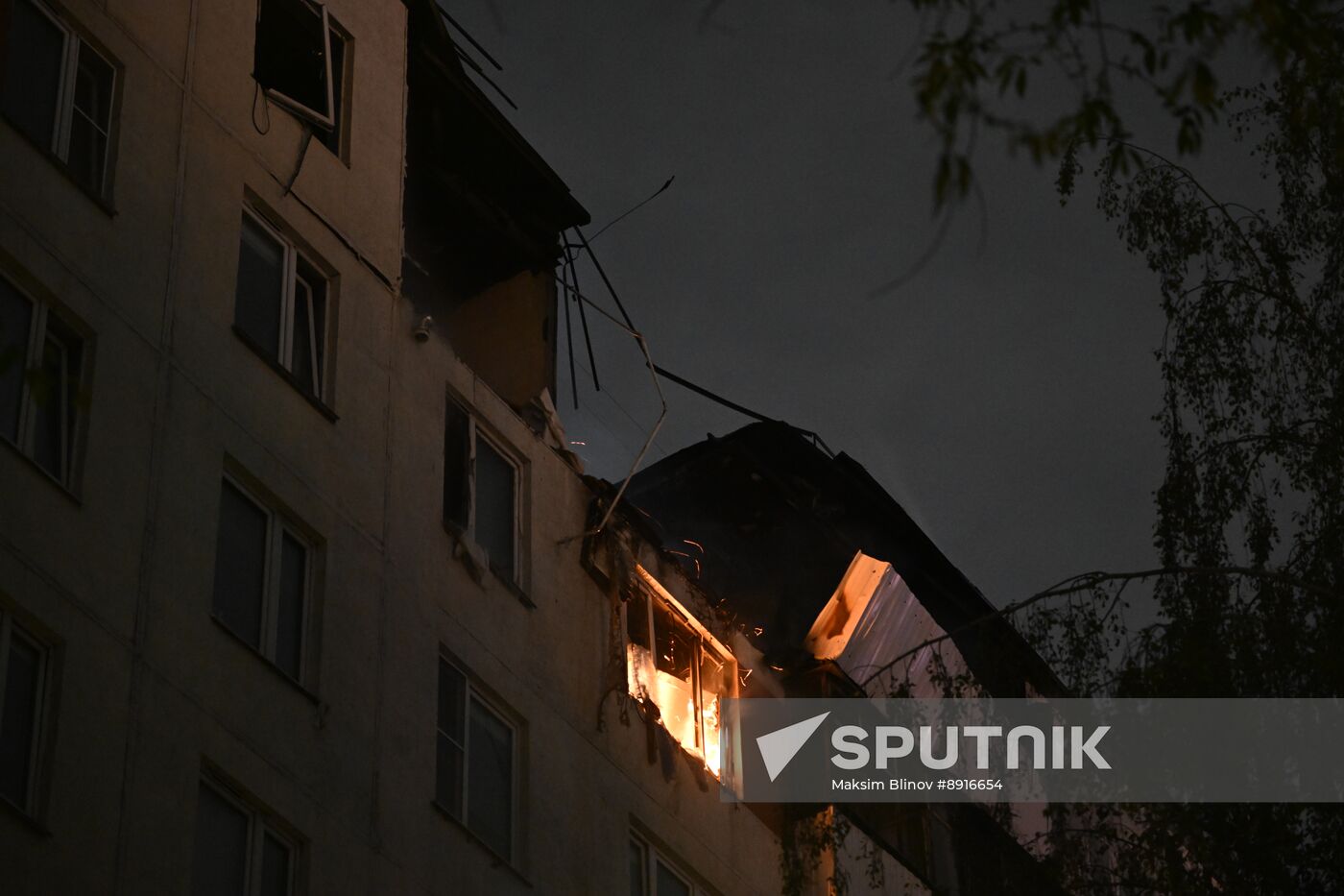 Russia Residential Building Fire