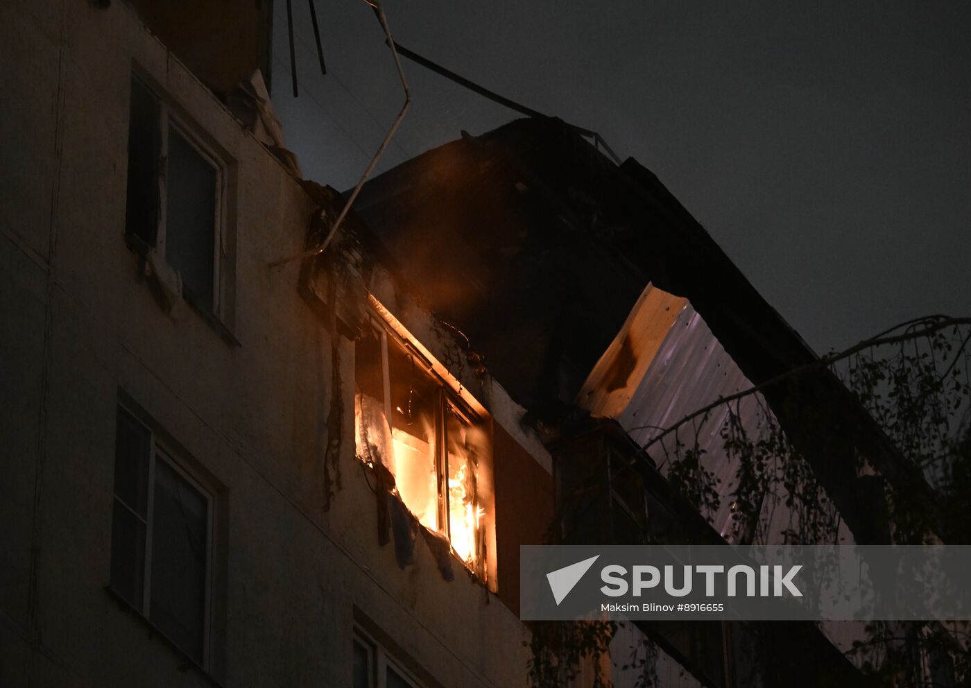 Russia Residential Building Fire