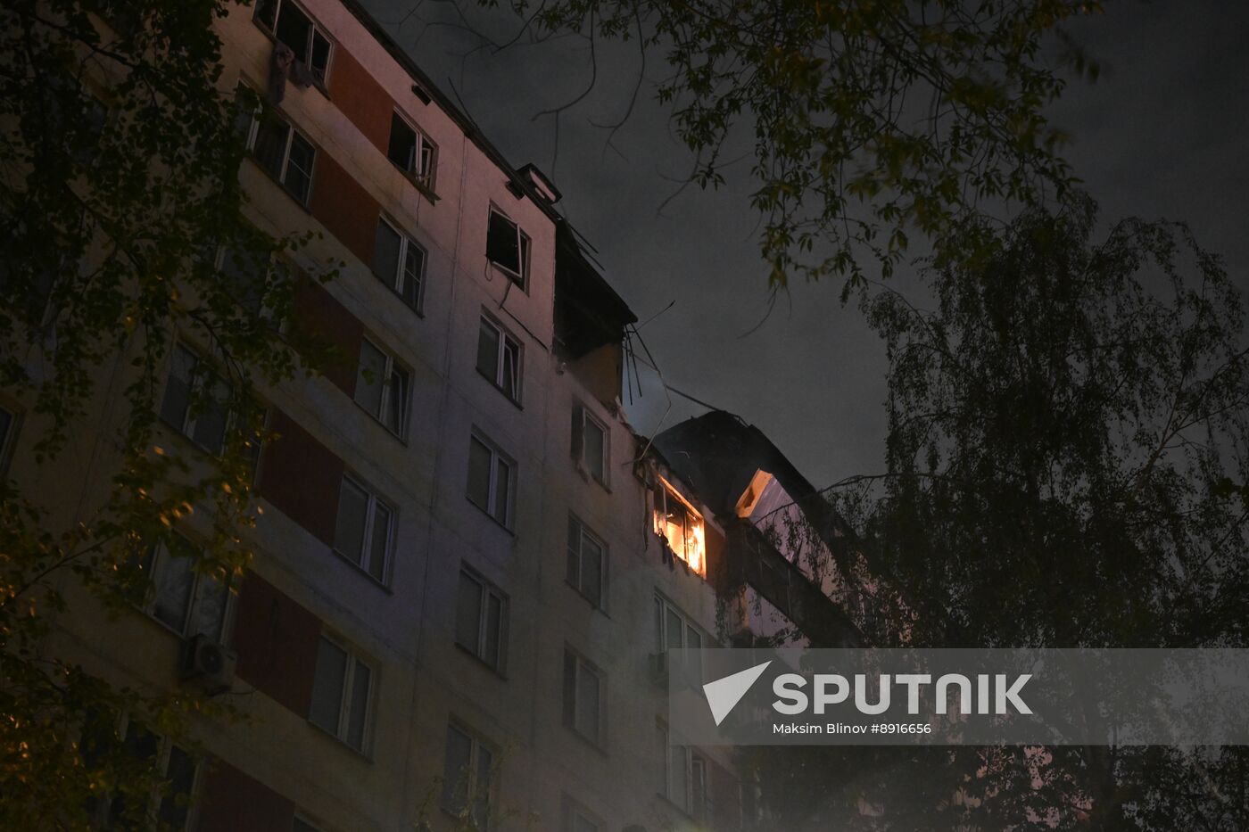 Russia Residential Building Fire