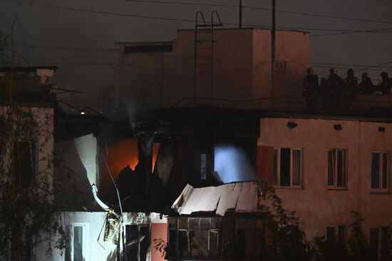 Russia Residential Building Fire