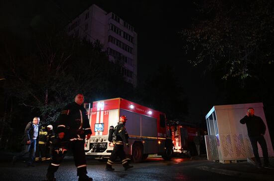Russia Residential Building Fire
