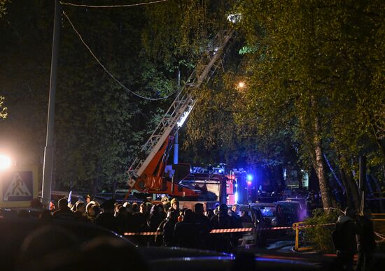 Russia Residential Building Fire