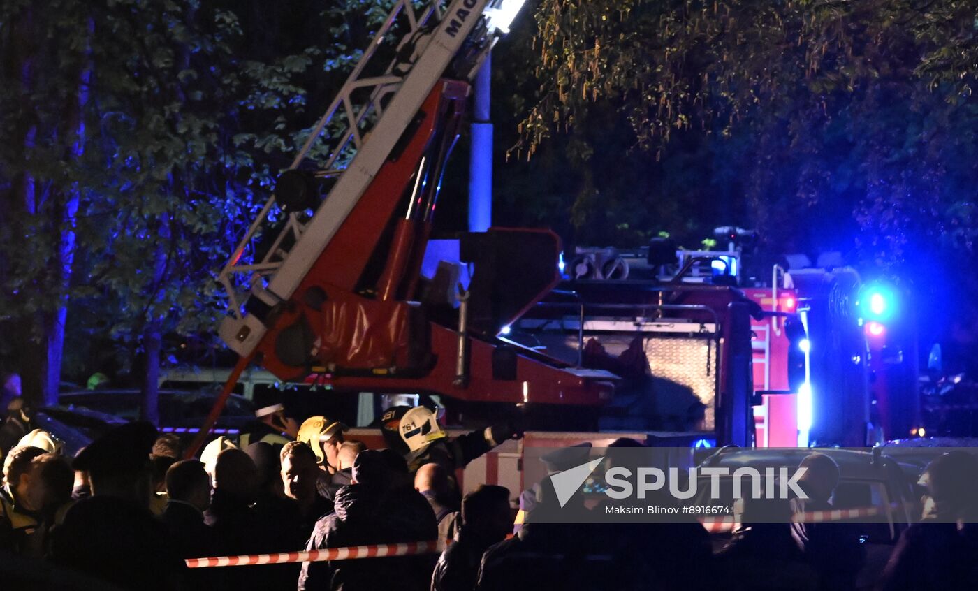 Russia Residential Building Fire