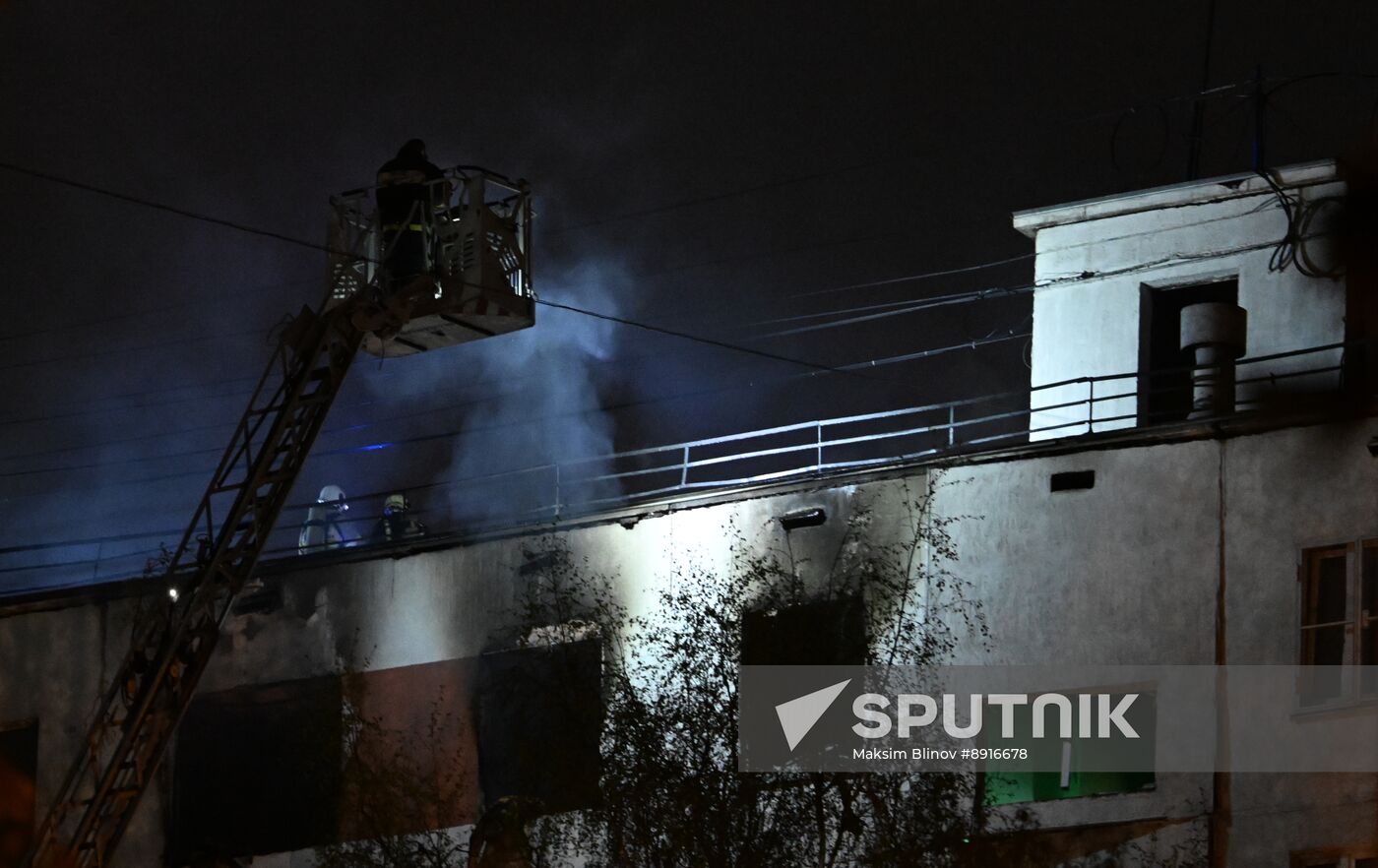 Russia Residential Building Fire