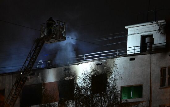 Russia Residential Building Fire