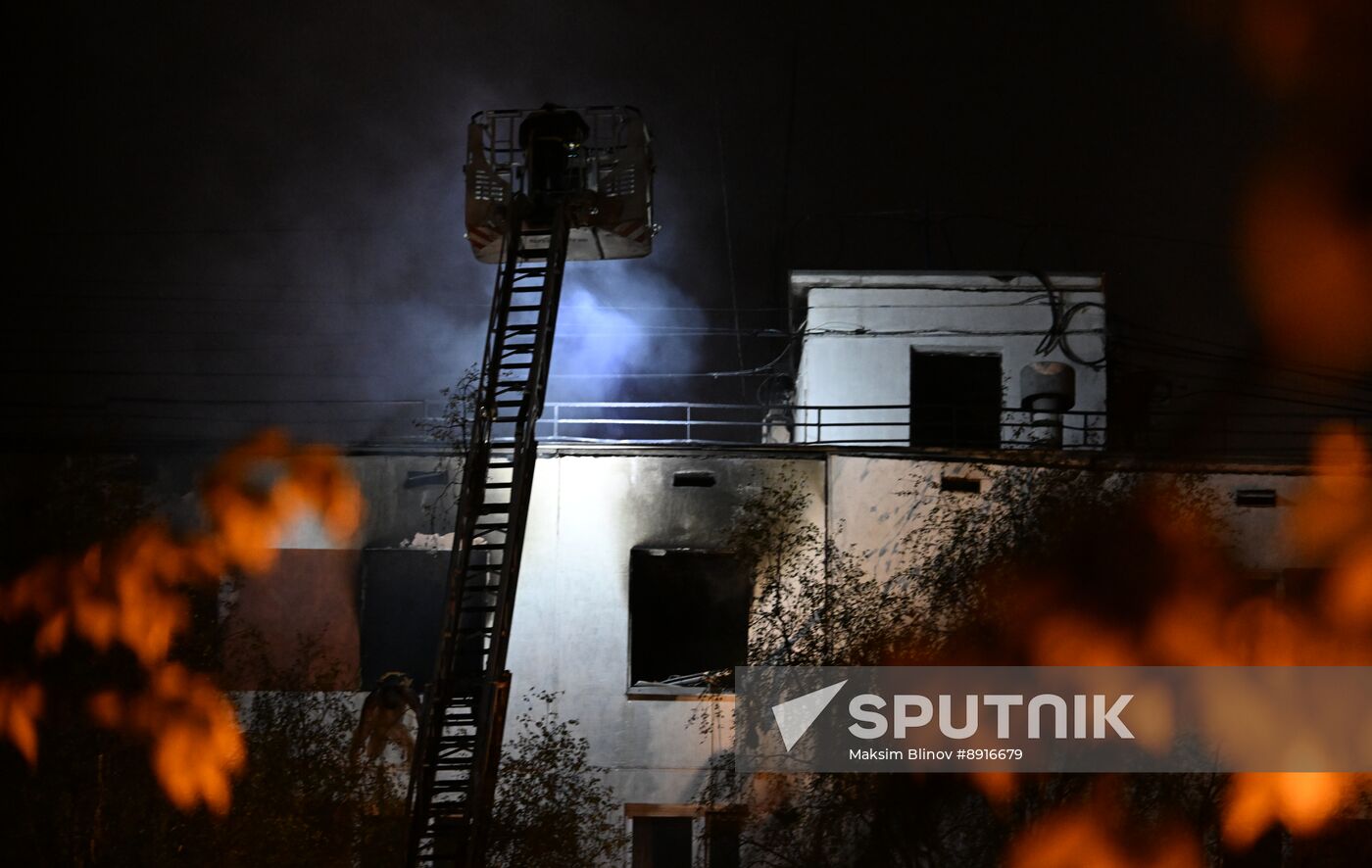Russia Residential Building Fire