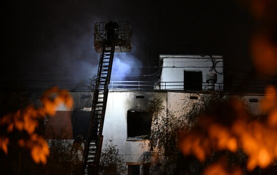 Russia Residential Building Fire