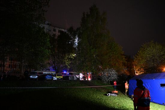 Russia Residential Building Fire