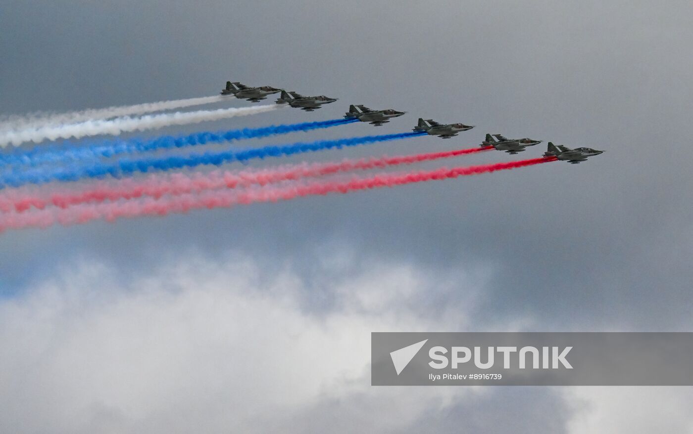 Russia WWII Victory Parade Aerial Rehearsal