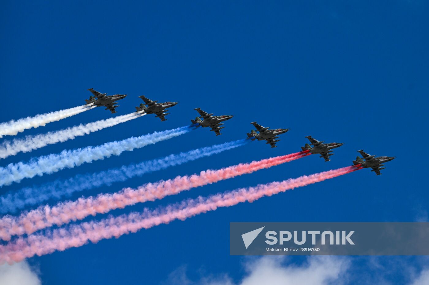 Russia WWII Victory Parade Aerial Rehearsal