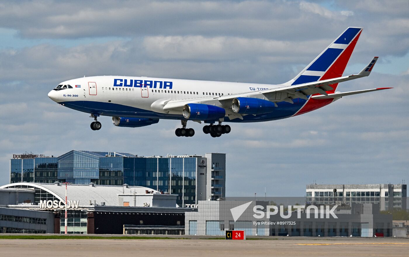 President of Cuba Miguel Diaz-Canel Bermudez arrives in Moscow to attend celebrations to mark 80th anniversary of Victory