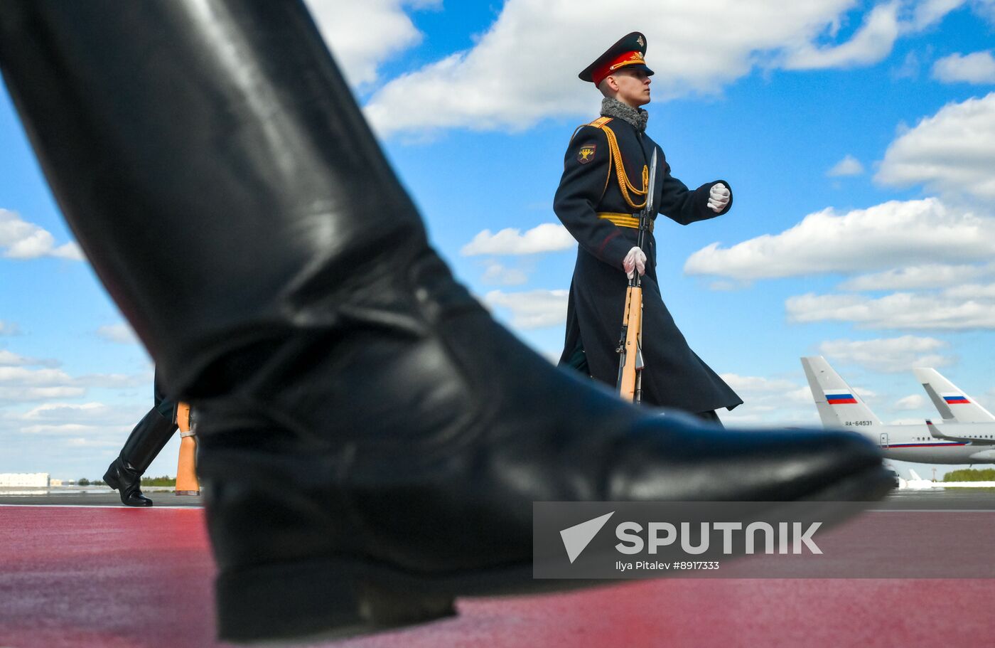 President of Cuba Miguel Diaz-Canel Bermudez arrives in Moscow to attend celebrations to mark 80th anniversary of Victory