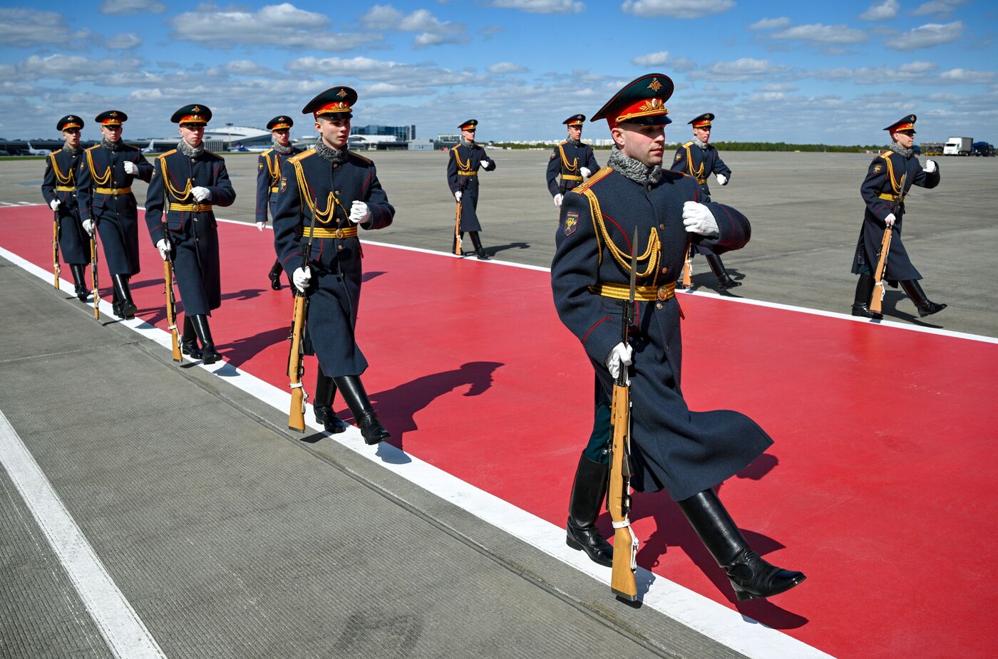 President of Cuba Miguel Diaz-Canel Bermudez arrives in Moscow to attend celebrations to mark 80th anniversary of Victory