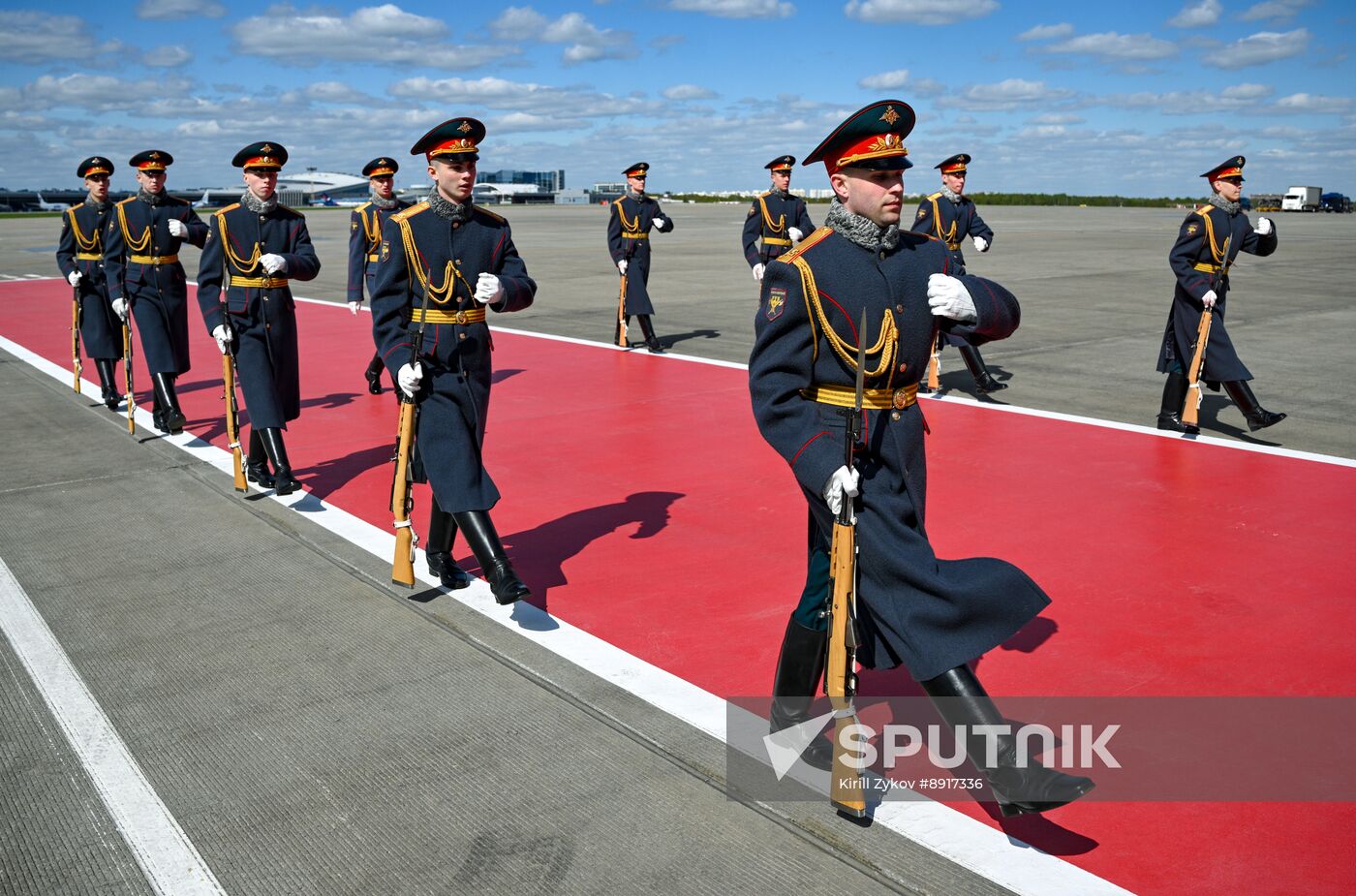 President of Cuba Miguel Diaz-Canel Bermudez arrives in Moscow to attend celebrations to mark 80th anniversary of Victory