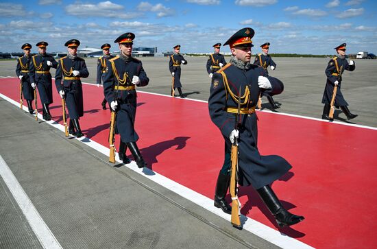 President of Cuba Miguel Diaz-Canel Bermudez arrives in Moscow to attend celebrations to mark 80th anniversary of Victory