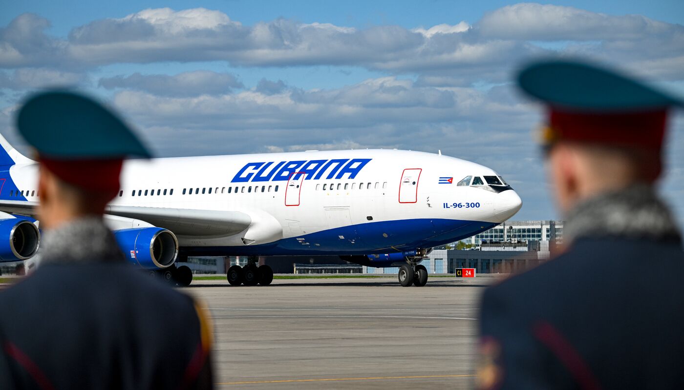 President of Cuba Miguel Diaz-Canel Bermudez arrives in Moscow to attend celebrations to mark 80th anniversary of Victory