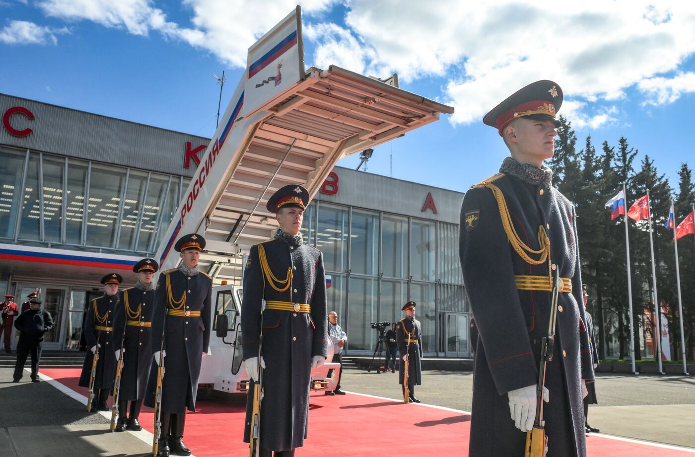 President of Cuba Miguel Diaz-Canel Bermudez arrives in Moscow to attend celebrations to mark 80th anniversary of Victory