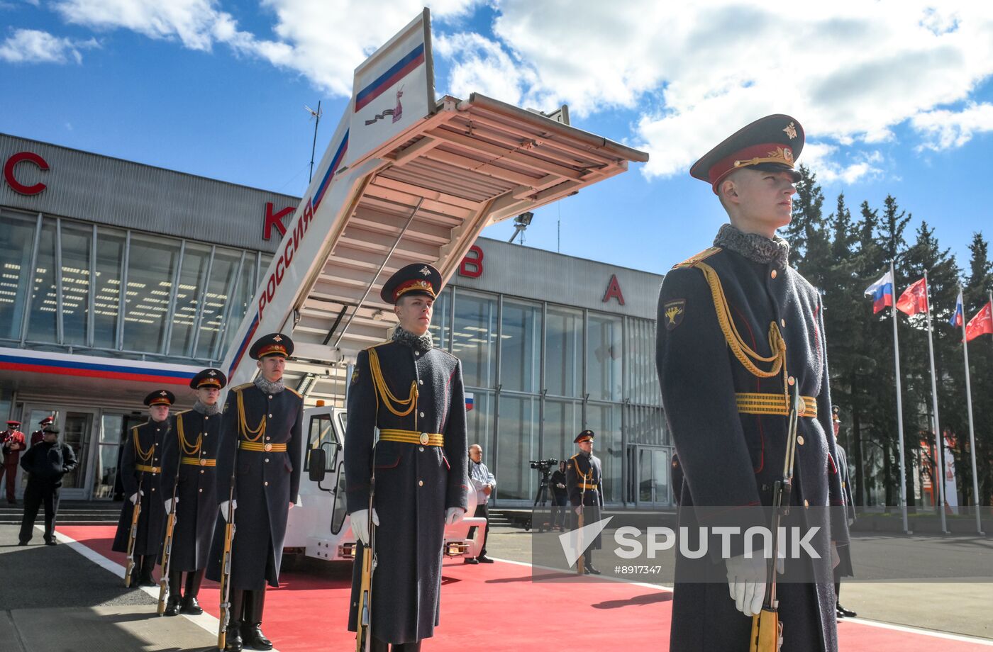 President of Cuba Miguel Diaz-Canel Bermudez arrives in Moscow to attend celebrations to mark 80th anniversary of Victory