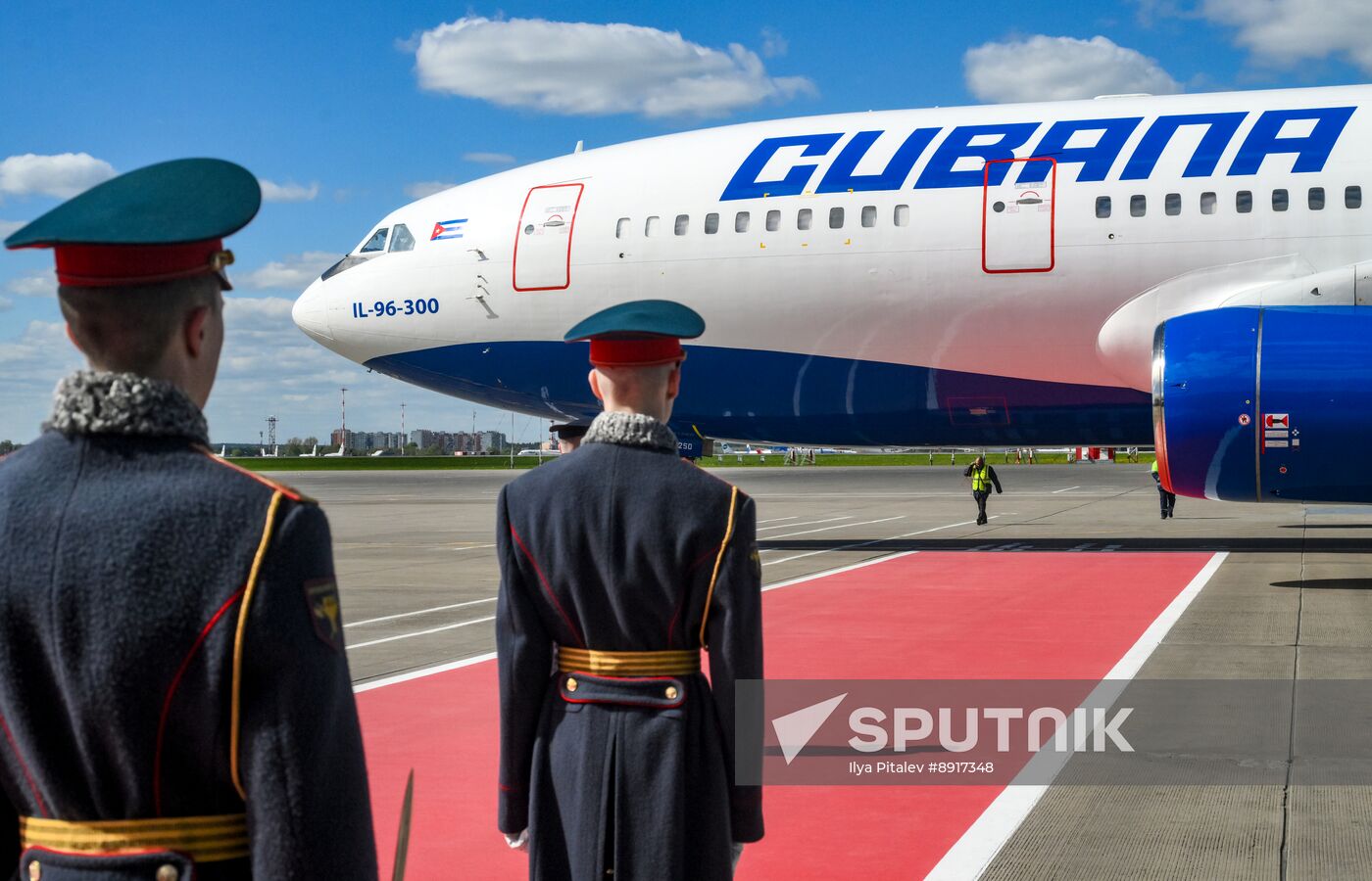 President of Cuba Miguel Diaz-Canel Bermudez arrives in Moscow to attend celebrations to mark 80th anniversary of Victory